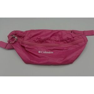 Columbia Packable Waist Hip Pack Adjustable Maroon Zip Pockets Nylon